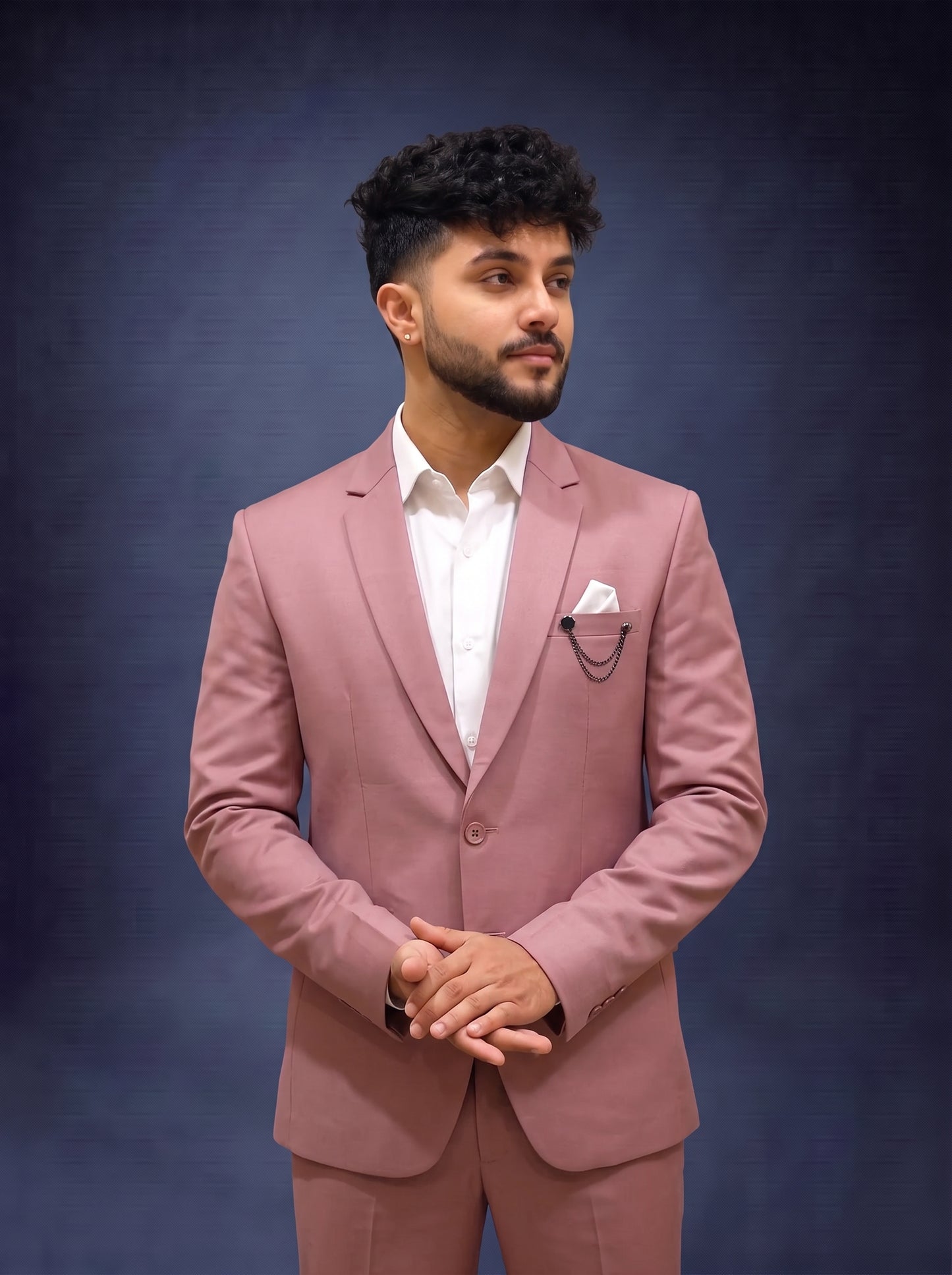 Club AK Men's Premium Dusty Pink Suit for Men
