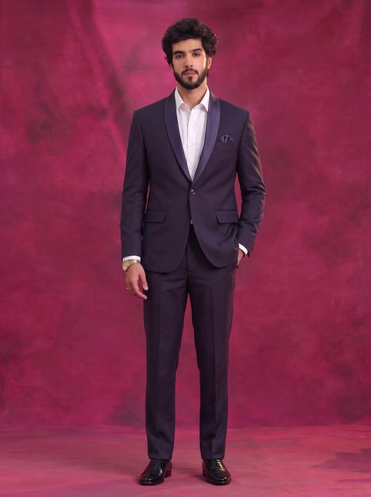 Club AK Men's Black Tuxedo Suit Set