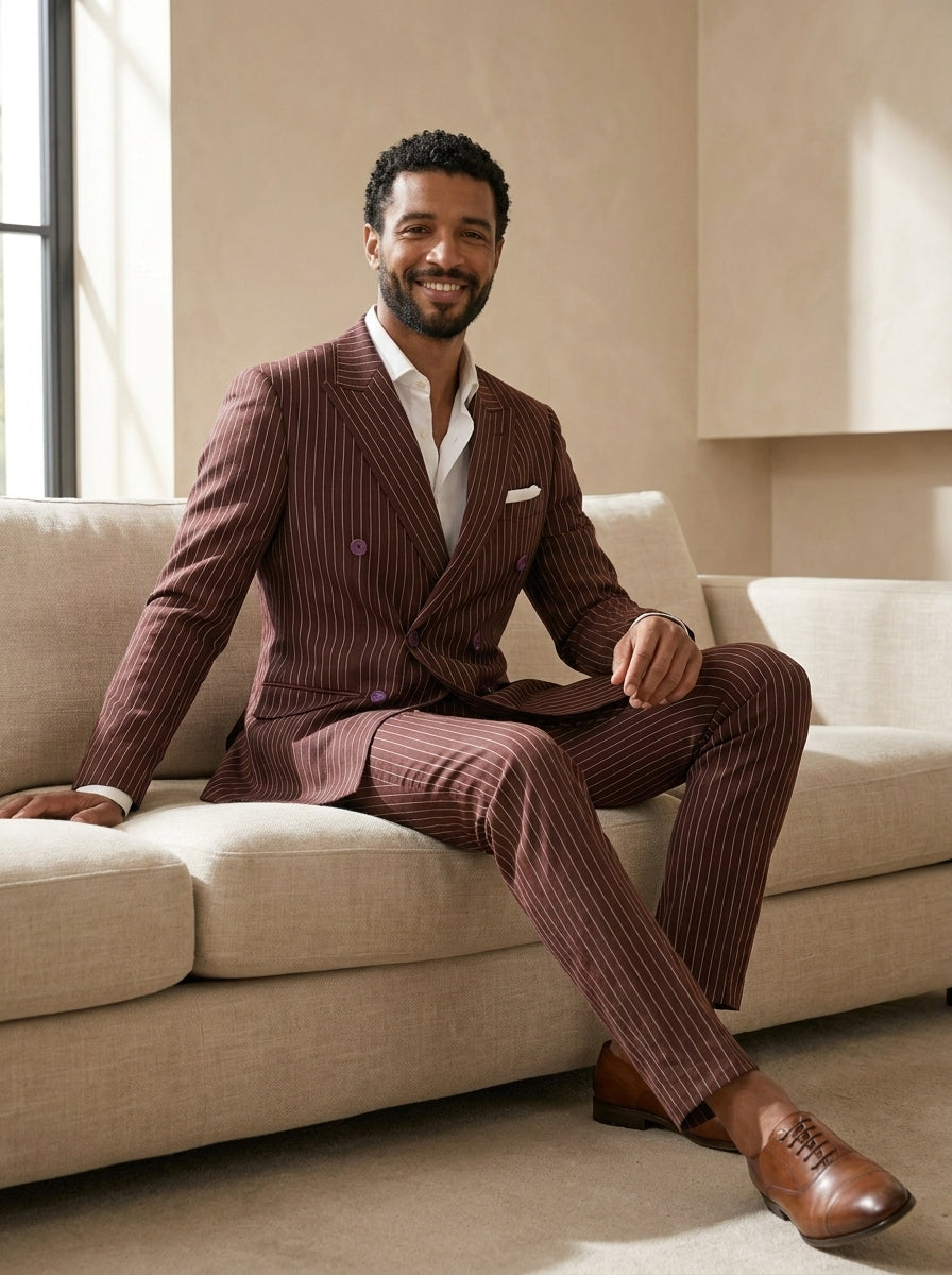 Men’s Double Breasted Lining Suit