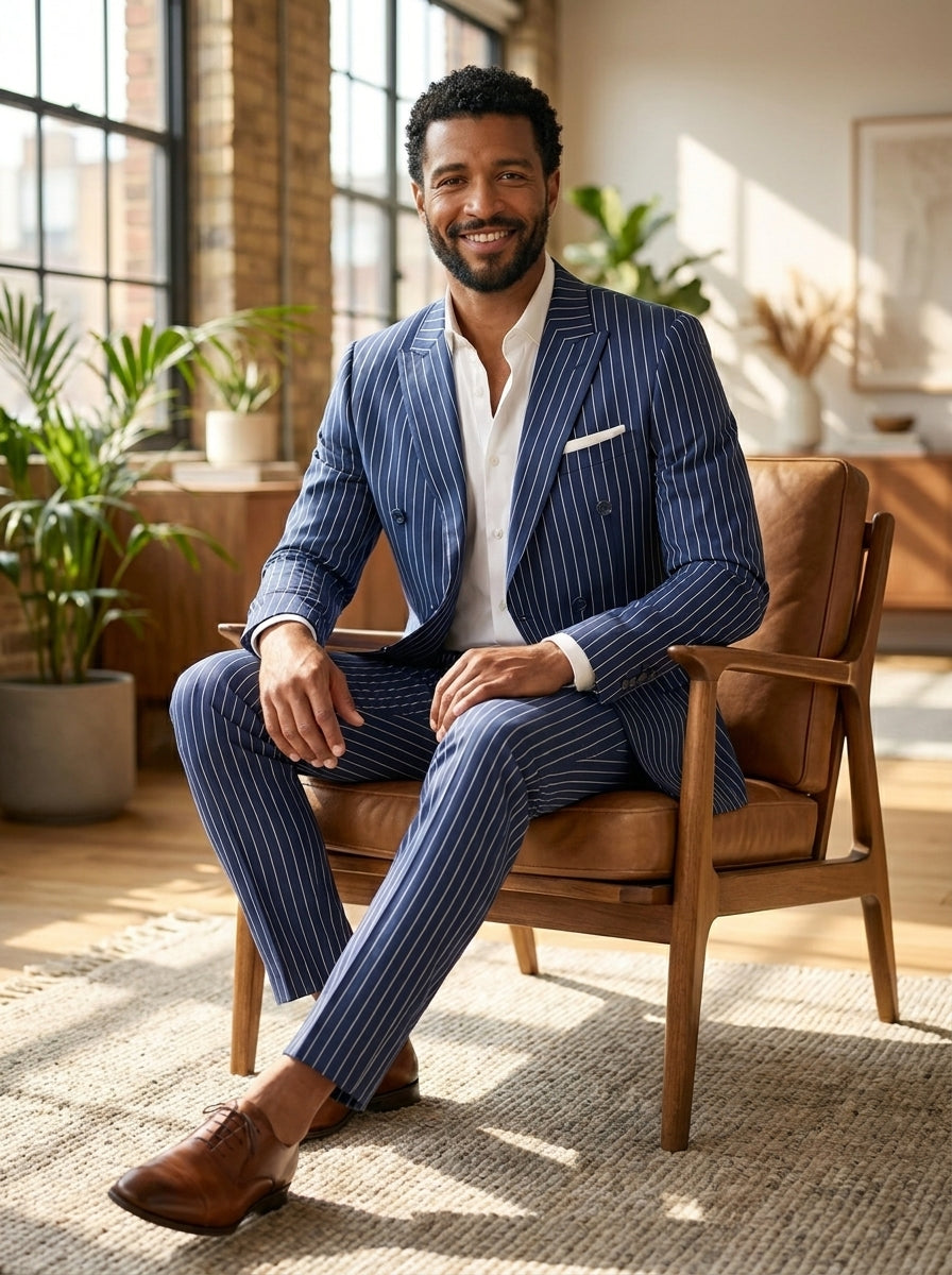 Men’s Double Breasted Lining Suit