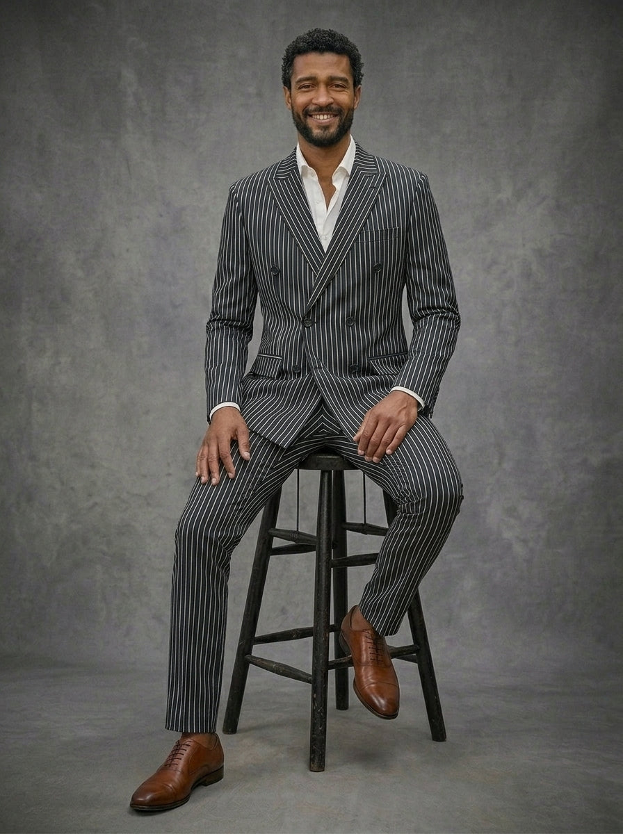 Men’s Double Breasted Lining Suit