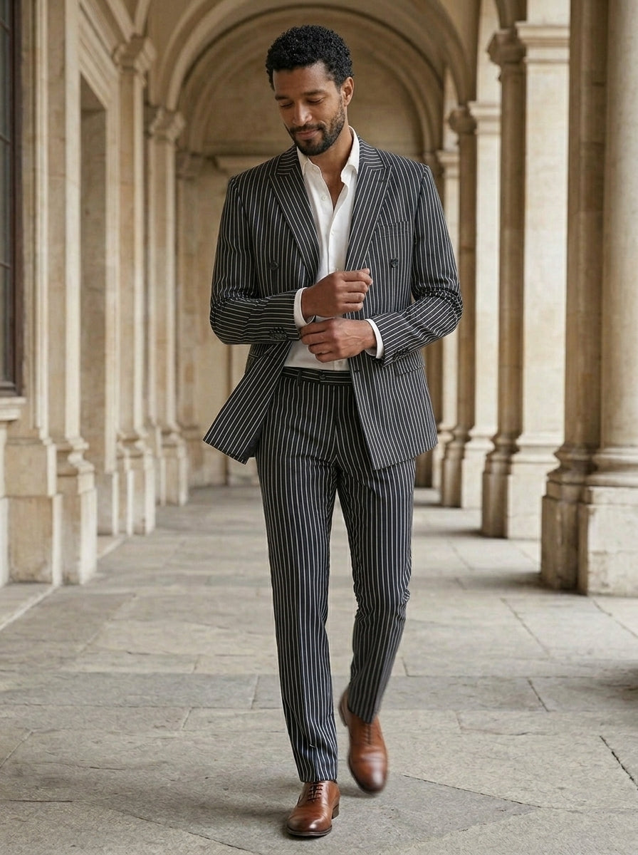 Men’s Double Breasted Lining Suit