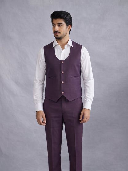 Club AK Men's Premium Purple Formal Suit | Reception & Engagement Wear