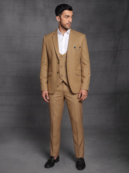 Club AK Luxury Brown Wedding Suit | Designer Party Wear for Men