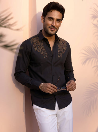 Men's Premium Japanese Embroidered Shirt for Men