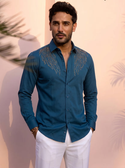 Men's Premium Japanese Embroidered Shirt for Men