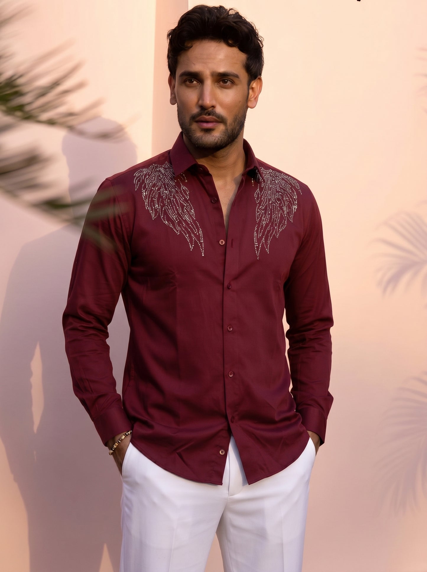 Men's Premium Japanese Embroidered Shirt for Men