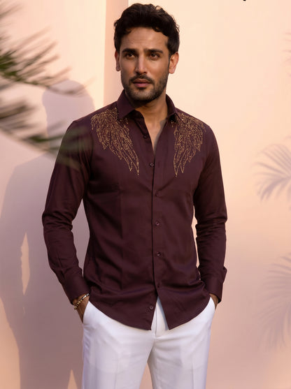 Men's Premium Japanese Embroidered Shirt for Men