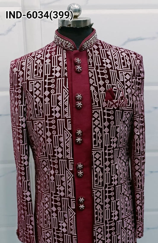 Traditional Indo for Men with Heavy Embroidery