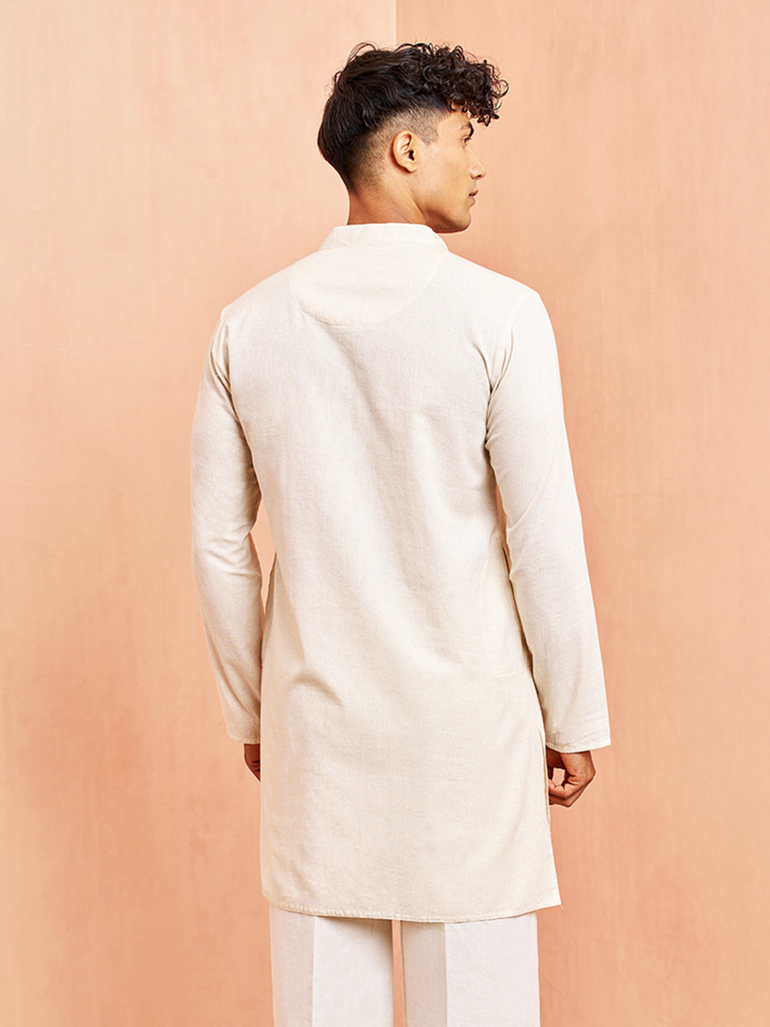 Men’s Cream Pure Cotton Kurta