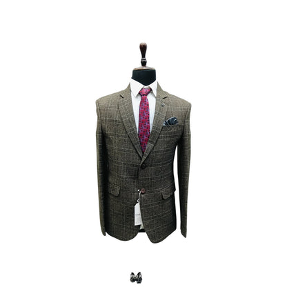 Men’s Checked Slim Fit Blazer – Formal & Party Wear | Club AK