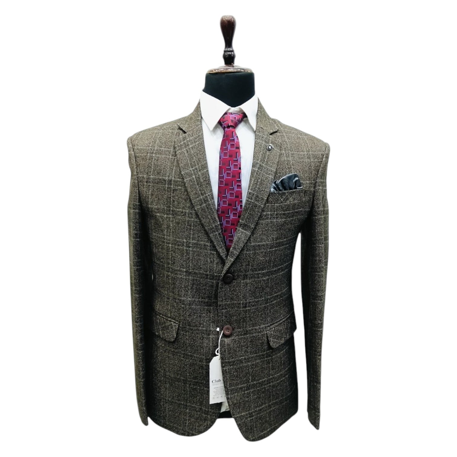 Men's Pattern Wool Blazers for Winter Style