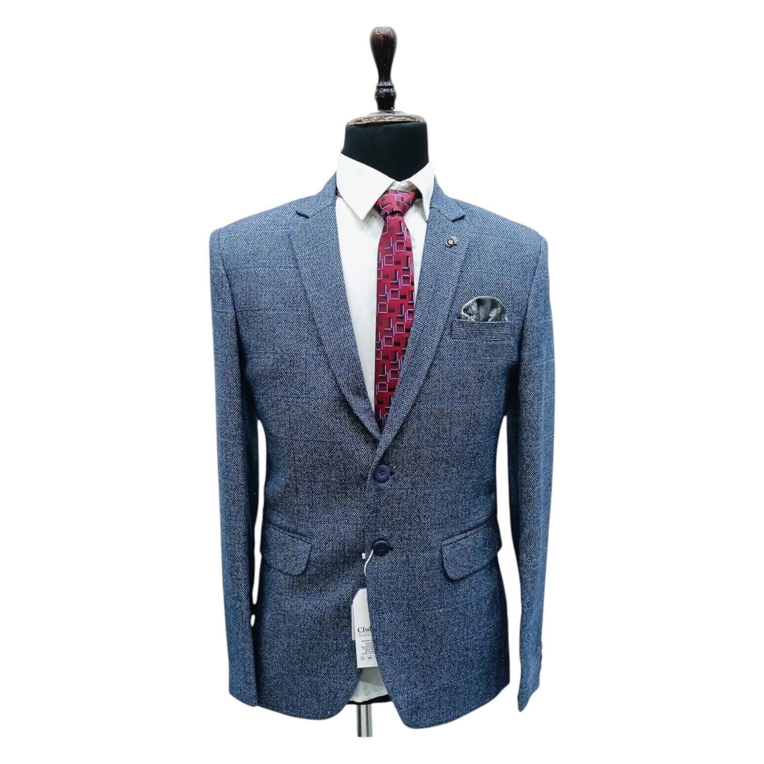 Men's Pattern Wool Blazers for Winter Style