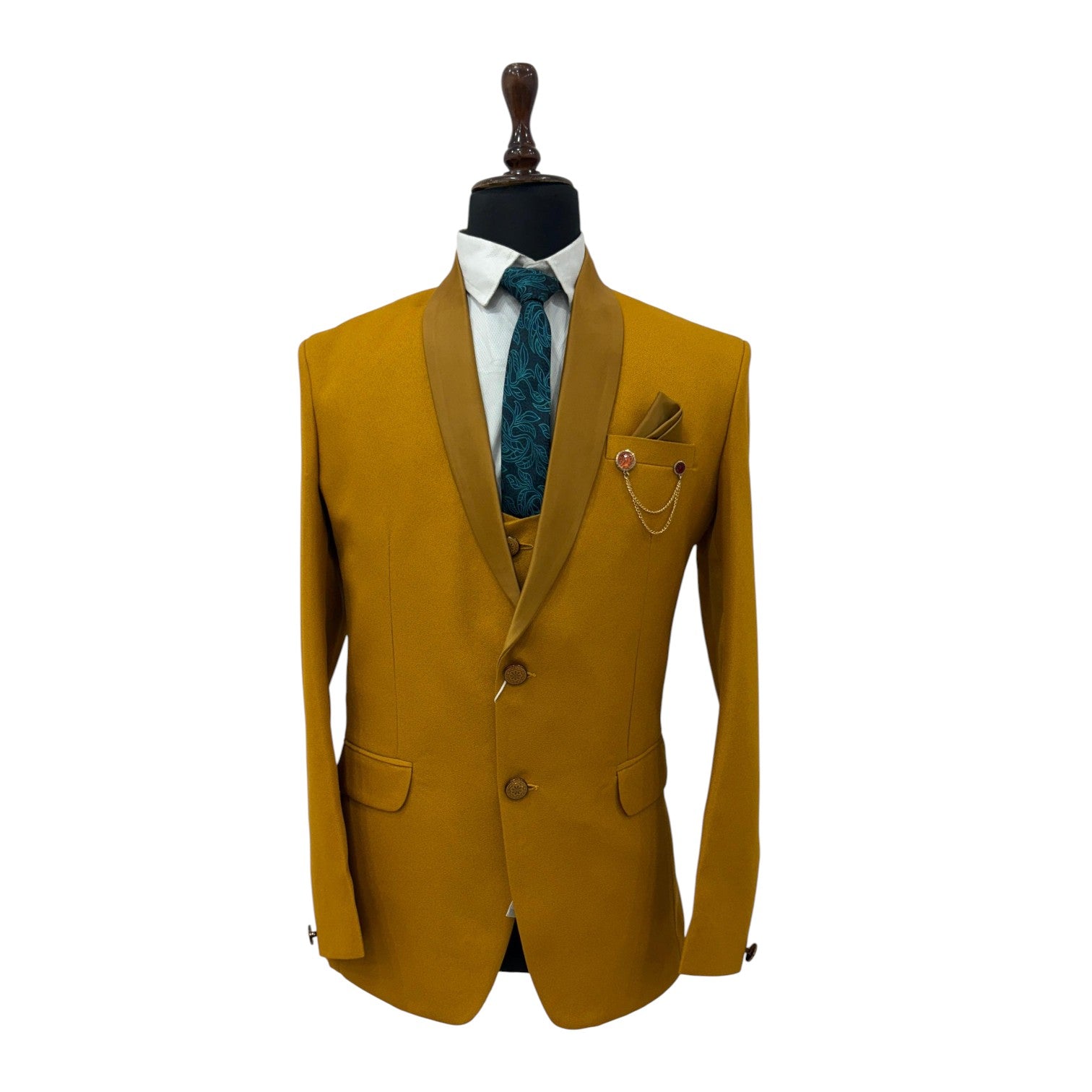 Men's Crep 3-piece suits for party wear
