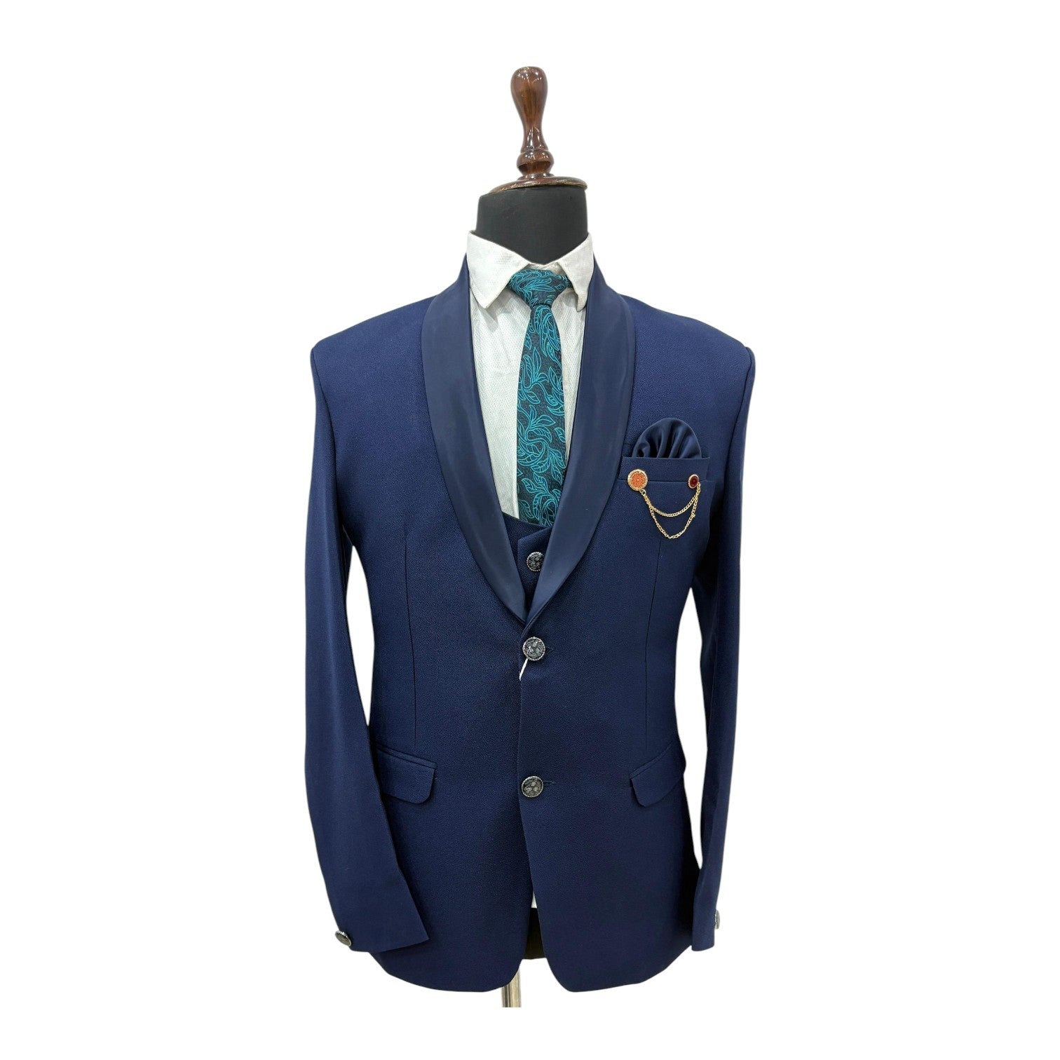 Men's Crep 3-piece suits for party wear