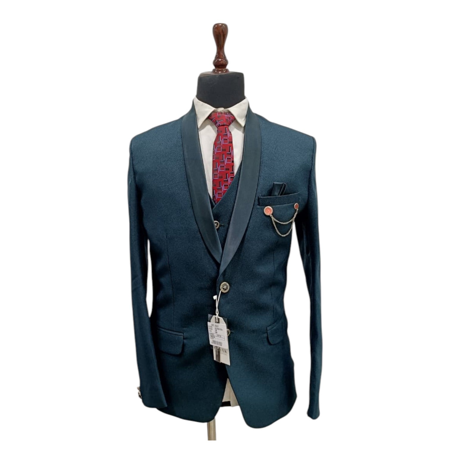 Men's Crep Three Piece Suit