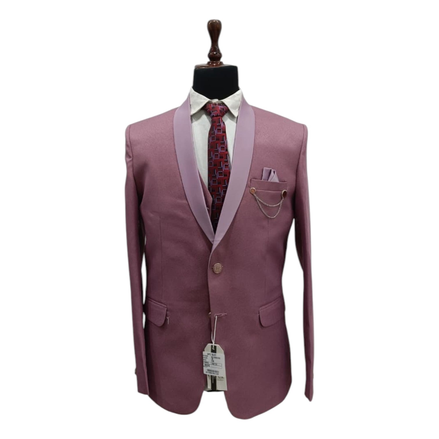 Men's Crep Three Piece Suit