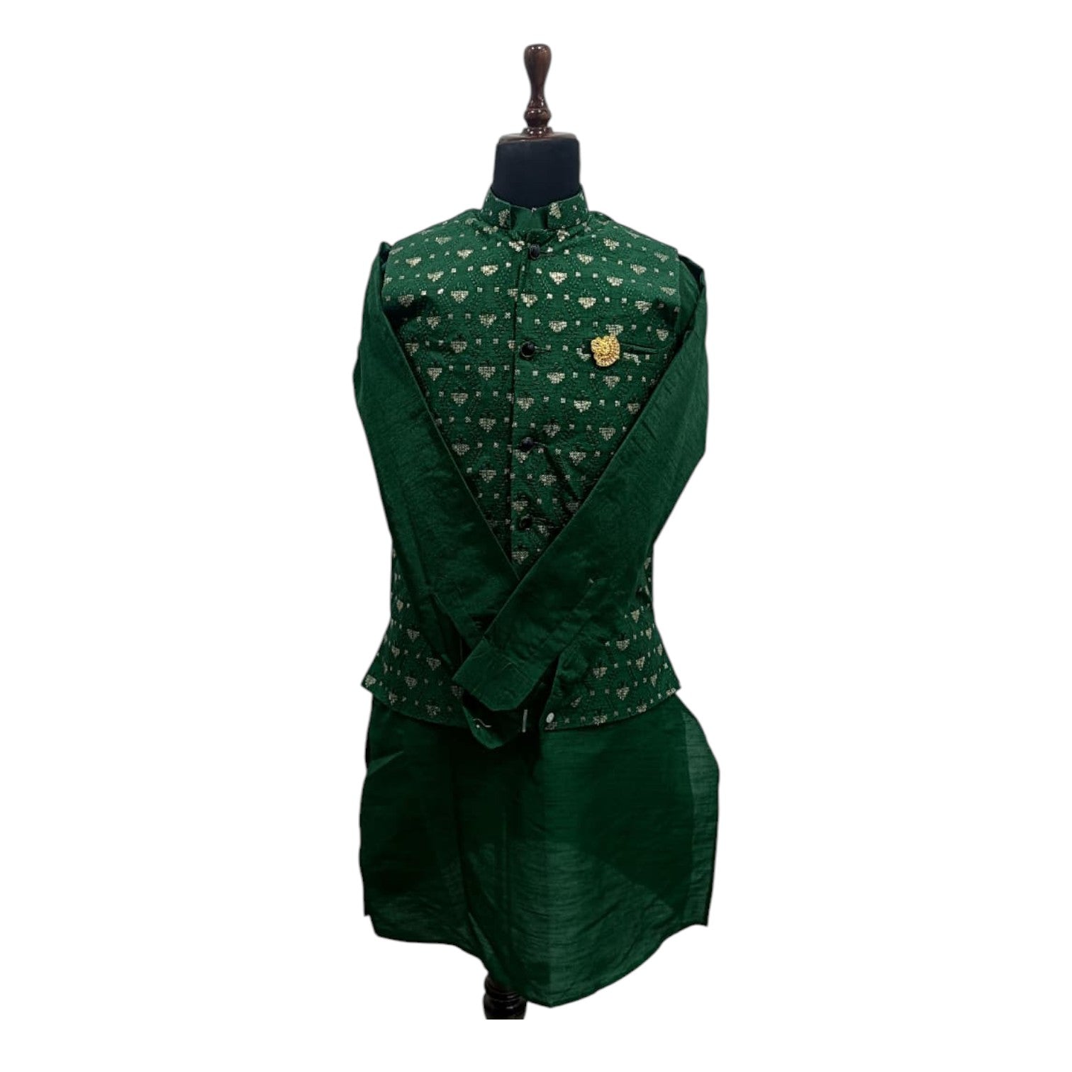 Designer Textured Kurta Koti for Men