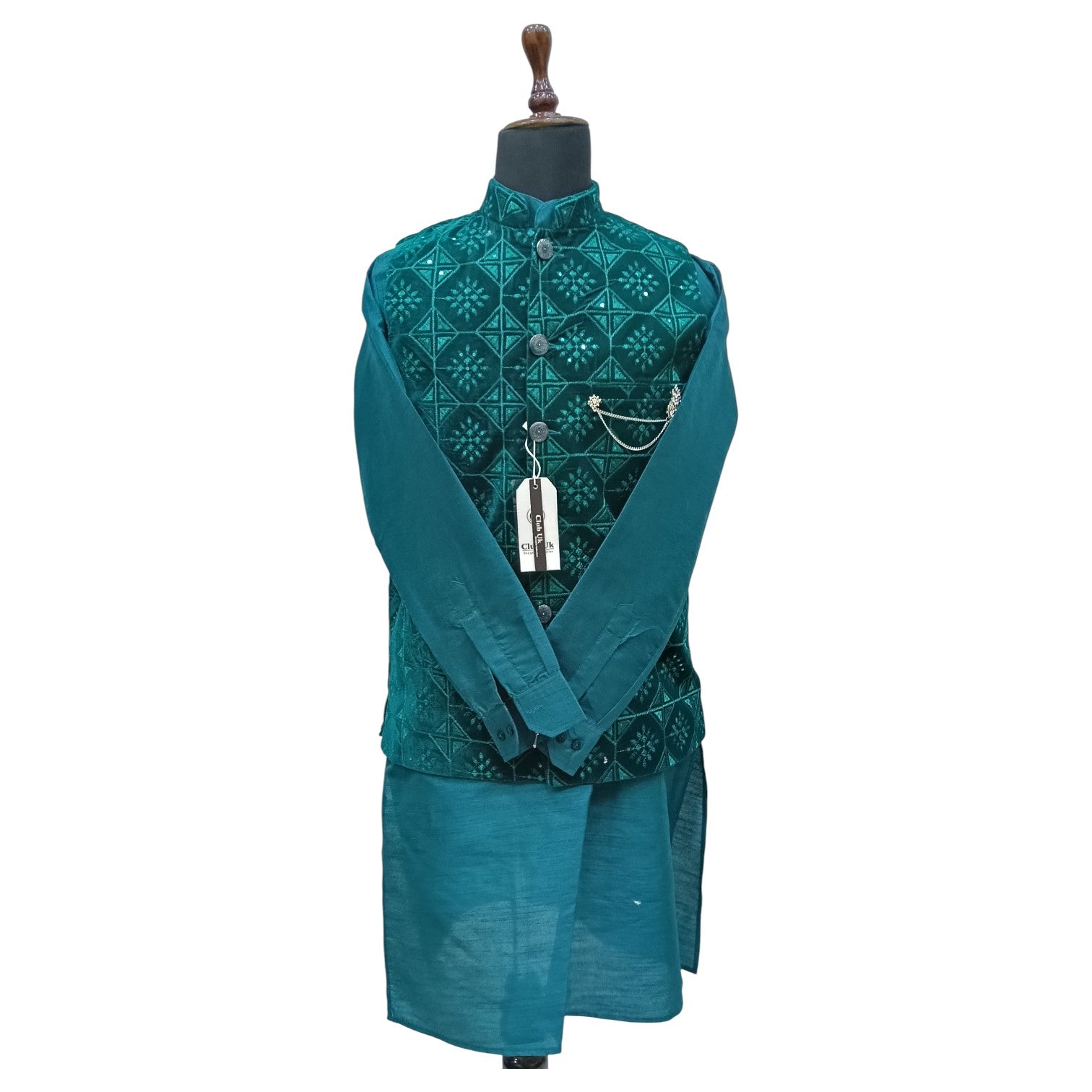 Luxury Embroidered  Kurta koti for Men