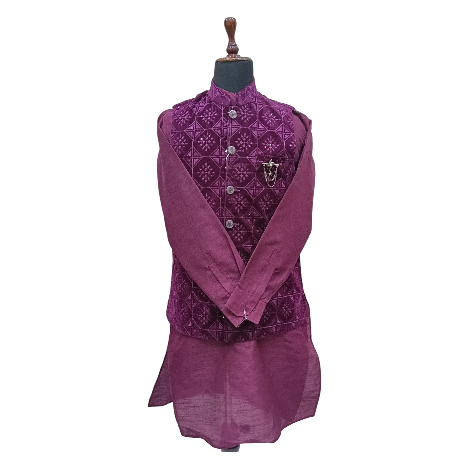 Luxury Embroidered  Kurta koti for Men