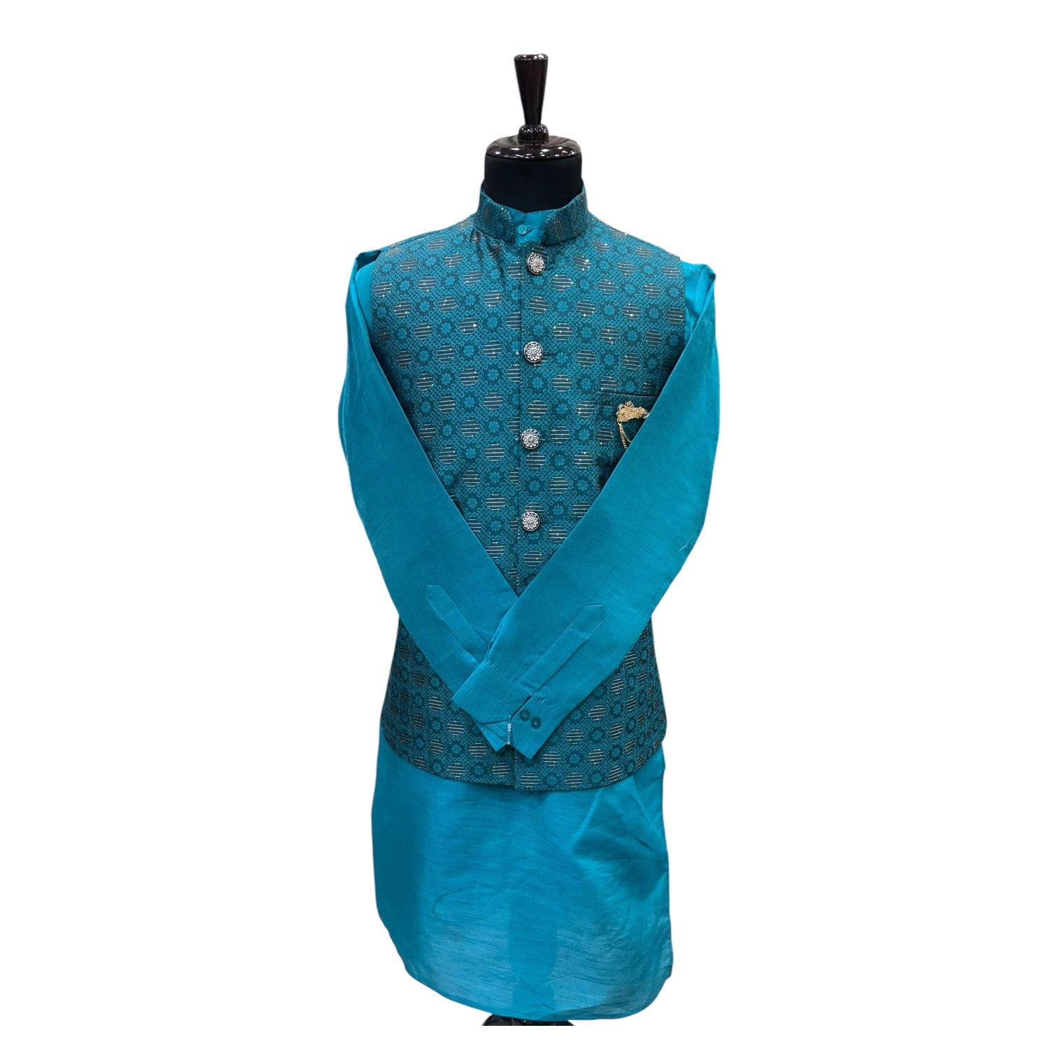 Exclusive Embroidered Kurta Koti for Men