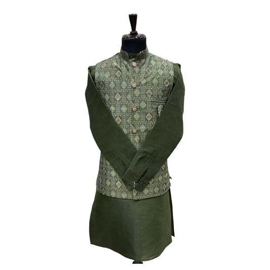 Men's Royal Threadwork Kurta Kot