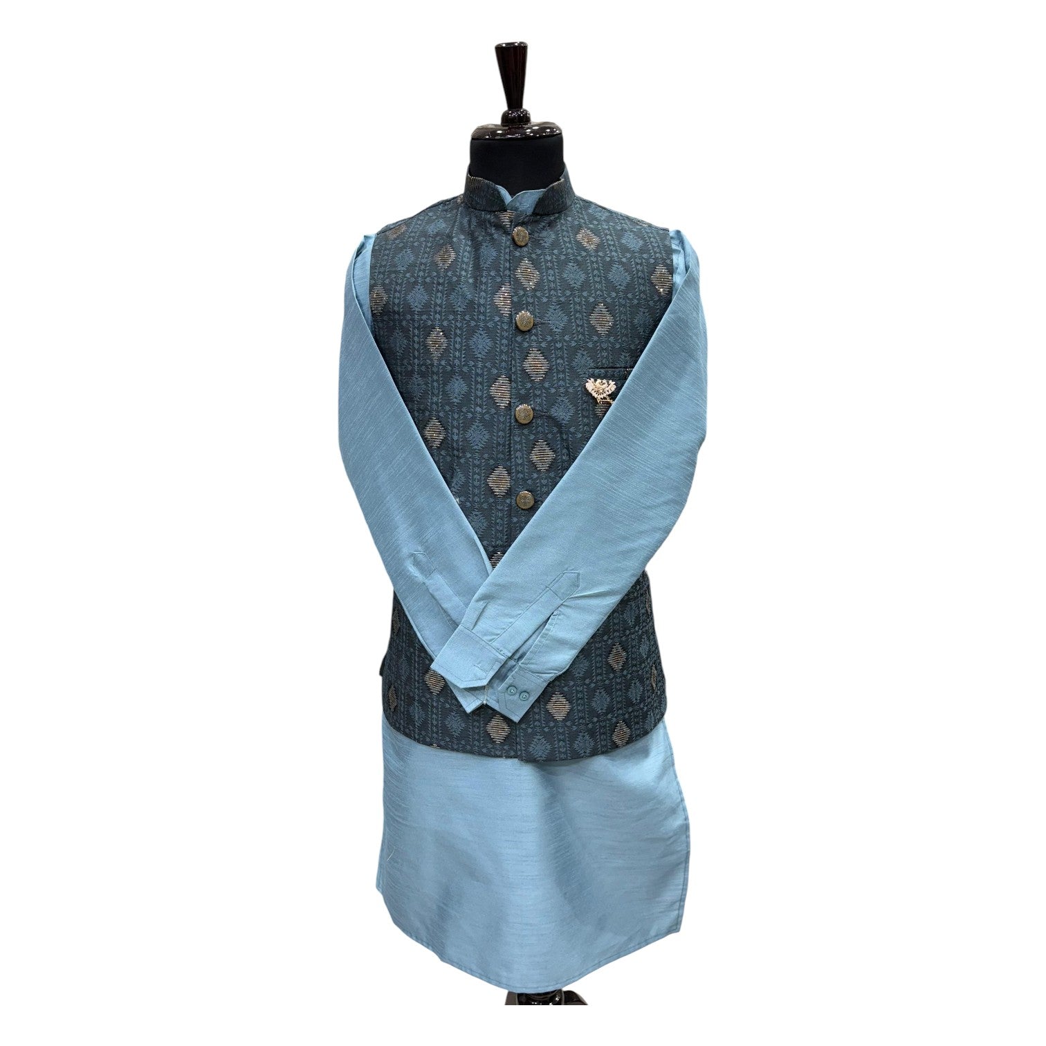 Men's Royal Threadwork Kurta Kot