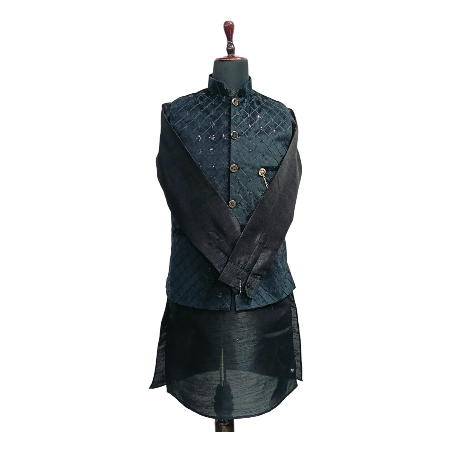 Men’s Premium Velvet Ethnic Kurta koti