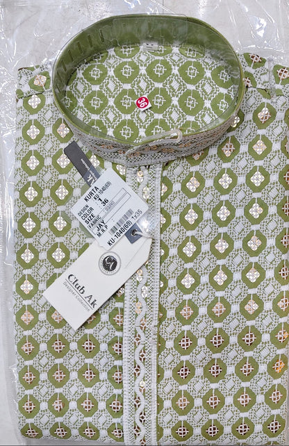 Premium Schiffli Work Kurta for Men | Designer Ethnic Collection