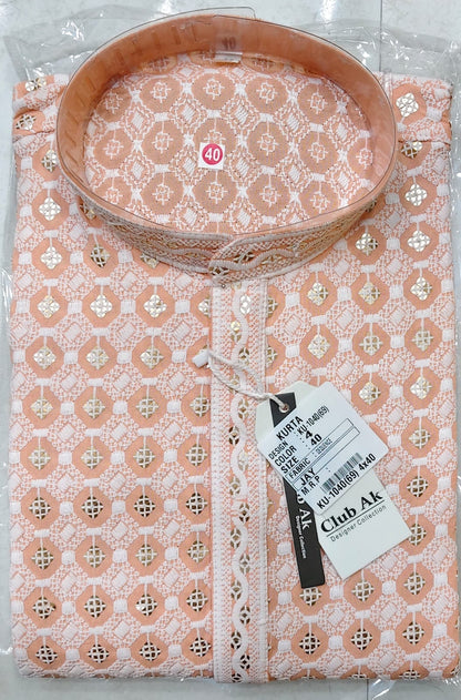 Premium Schiffli Work Kurta for Men | Designer Ethnic Collection