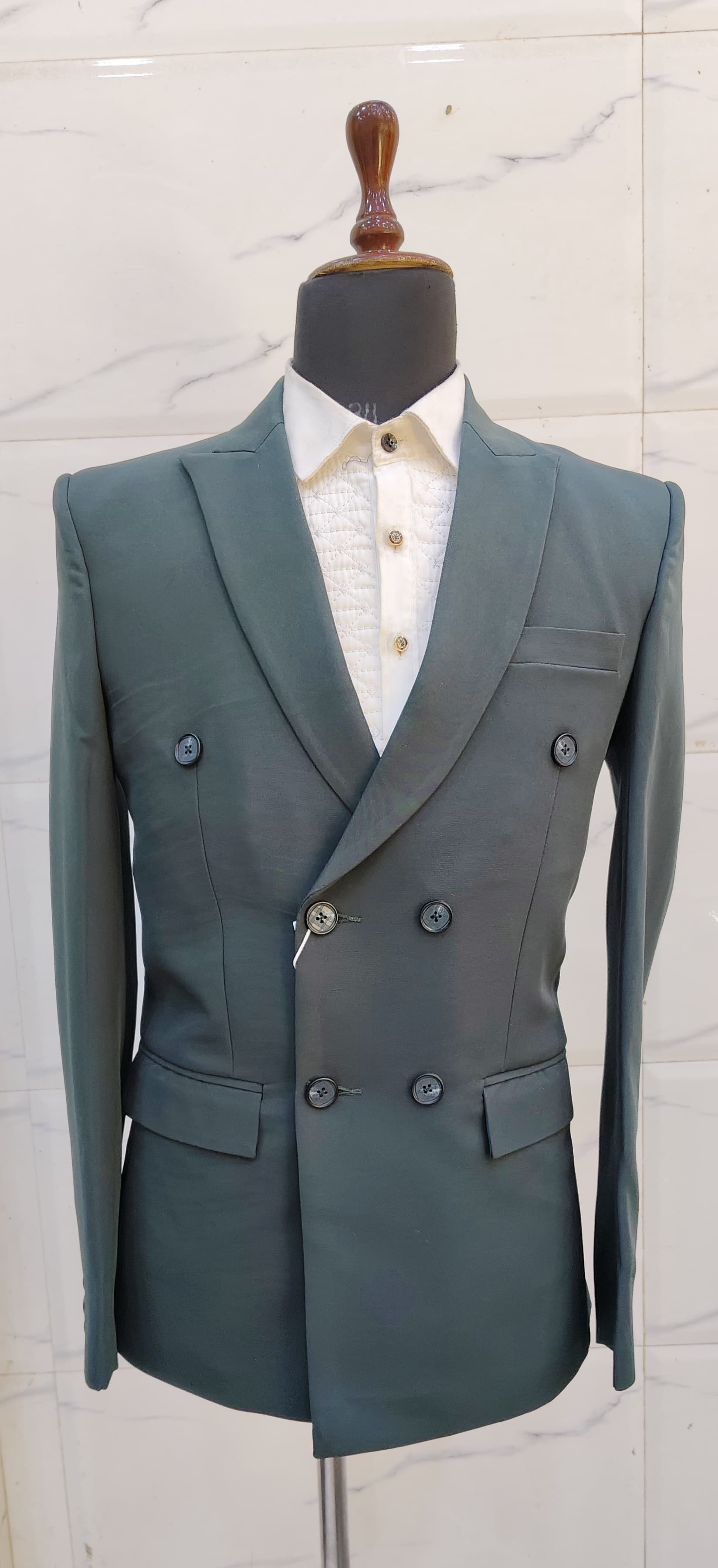 Club AK Double Breasted Blazer for Men | Premium Slim Fit Formal Blazer | Stylish Party Wear & Wedding Blazer for Men