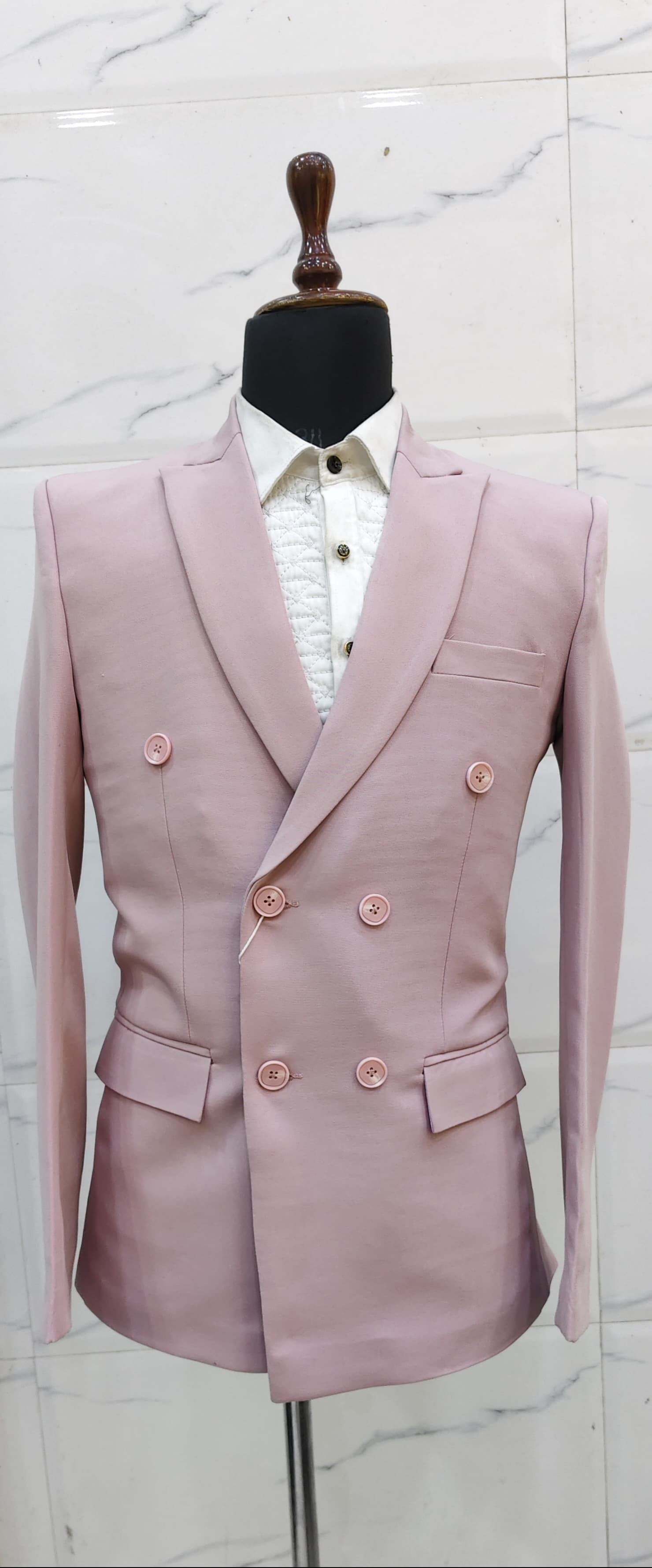 Club AK Double Breasted Blazer for Men | Premium Slim Fit Formal Blazer | Stylish Party Wear & Wedding Blazer for Men