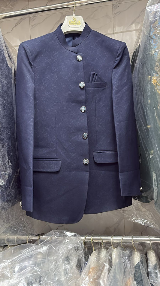 Majestic Dark Blue Jodhpuri Suit for Men