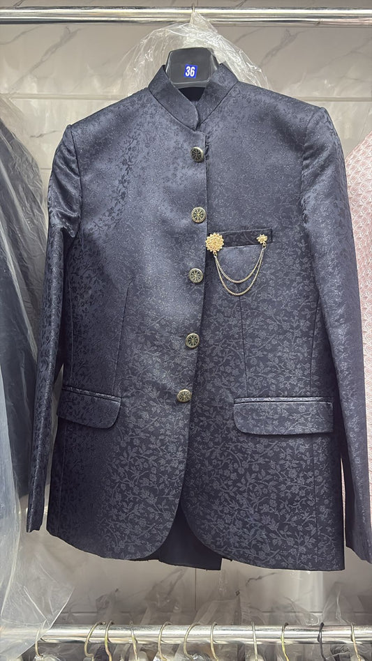 Men's Jodhpuri Black Suit With Pant