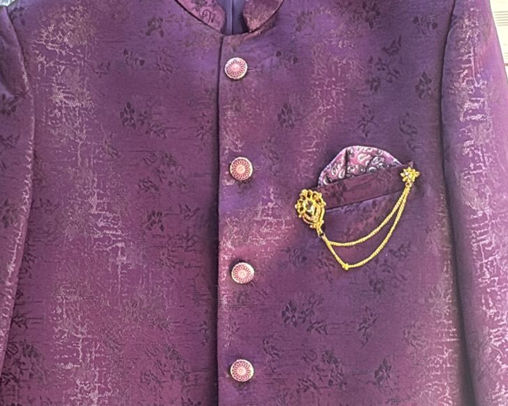 Jodhpuri Royal wine Suits with Pant for Men for Wedding