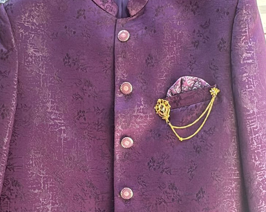 Jodhpuri Royal wine Suits with Pant for Men for Wedding