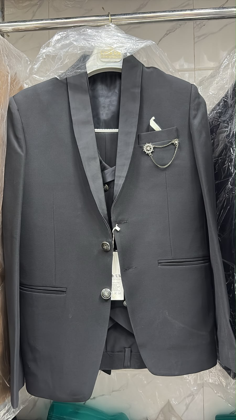 Men's Party Wear Black 3 Piece Suit | Premium Formal Collection