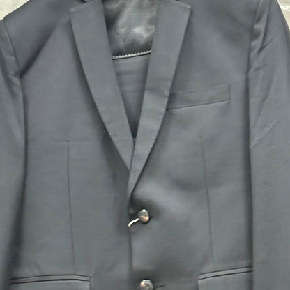 Club AK Men's Elegant Grey 3 Piece Suit Set with Printed Waistcoat and Formal Blazer for Men