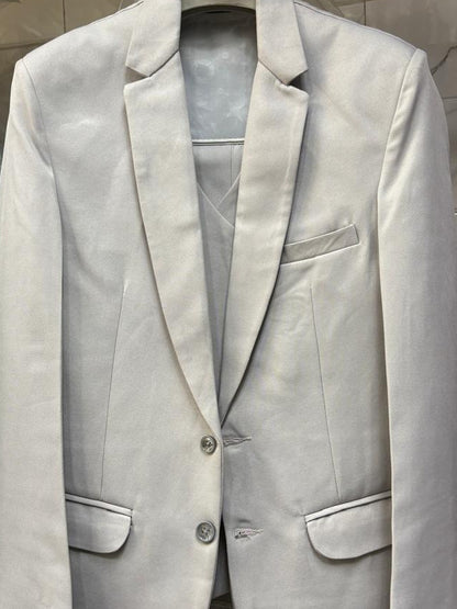Club AK Men’s Formal Light Grey Suit for Weddings and Parties