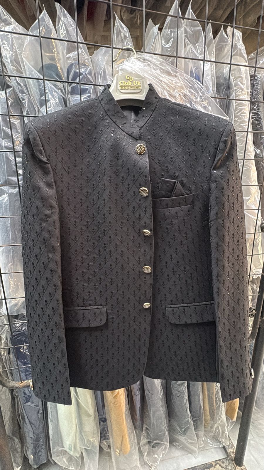 Men's Jodhpuri Black Suit With Pant