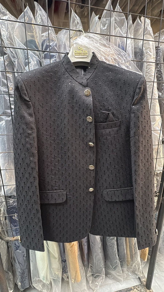 Men's Jodhpuri Black Suit With Pant