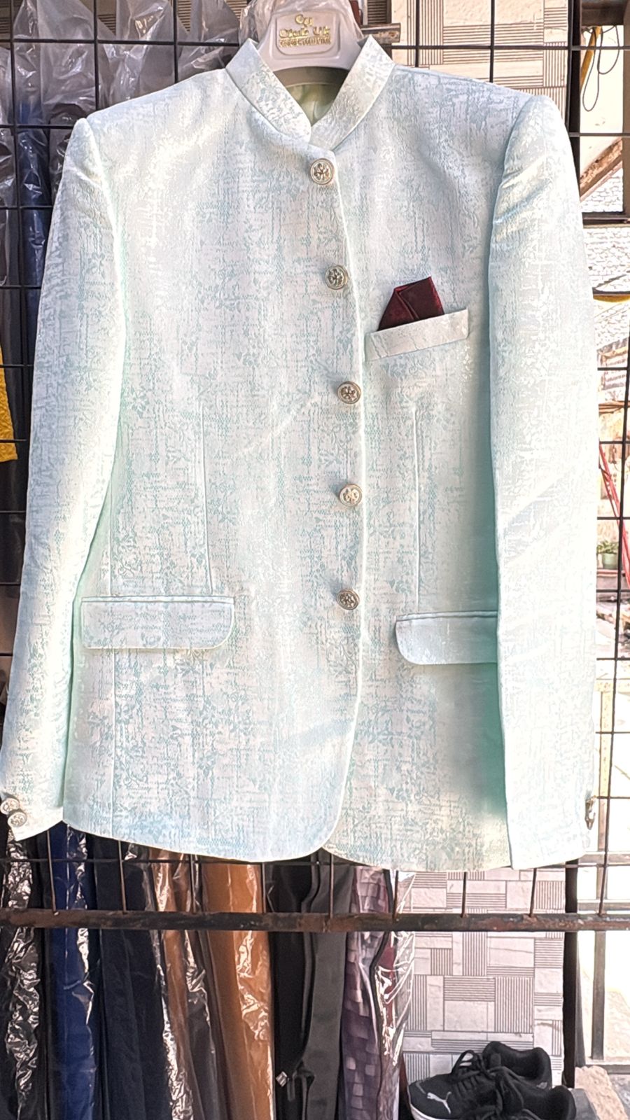 Men's Jodhpuri Sky blue Suit With Pant