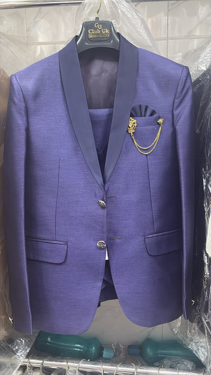 Men's Premium Party Wear Purple Suit