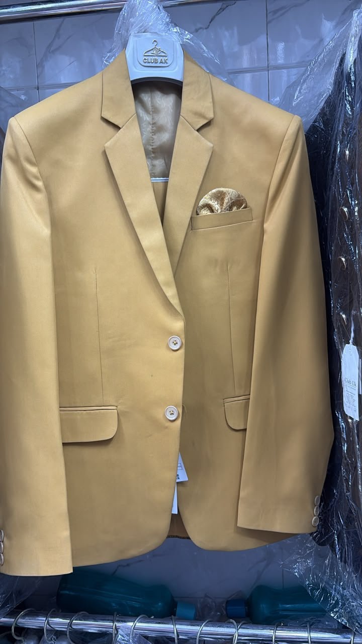 Men's Champagne Gold 3 Piece Suit