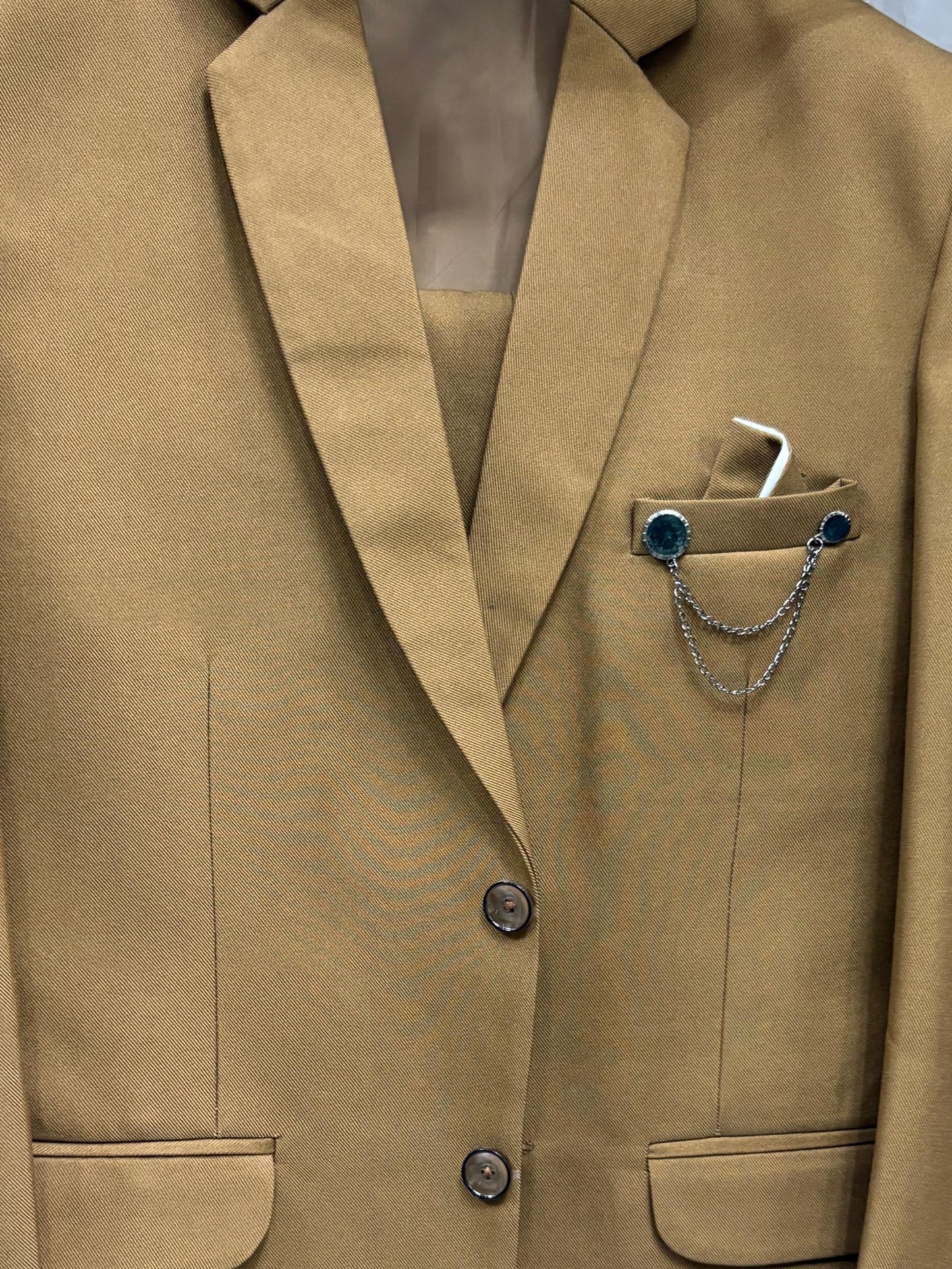 Club AK Luxury Brown Wedding Suit | Designer Party Wear for Men