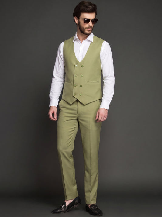 Club AK Men's Beige 3 Piece Suit | Premium Wedding & Party Wear