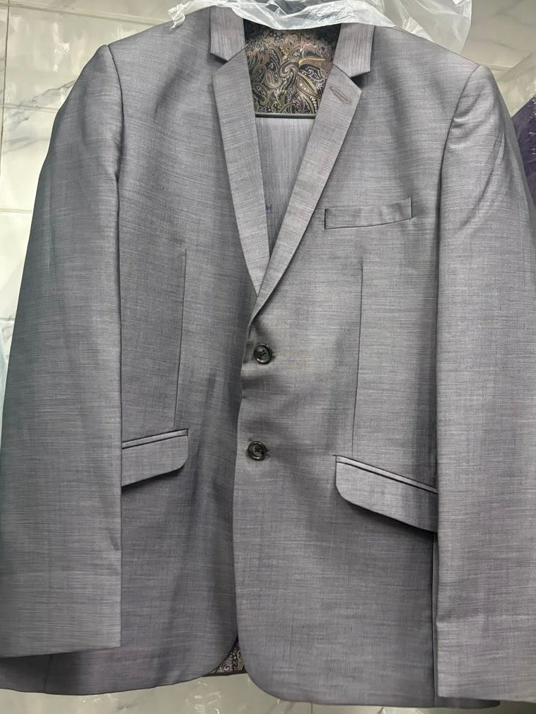 Club AK Men's Premium Light Grey 2 Piece Suit for Men