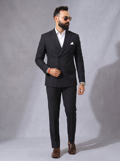 Club AK Premium Black Formal Suit for Men – Reception, Engagement & Party Wear
