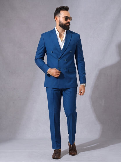 Club AK Premium Royal Blue Formal Suit for Men – Party, Reception & Engagement Wear