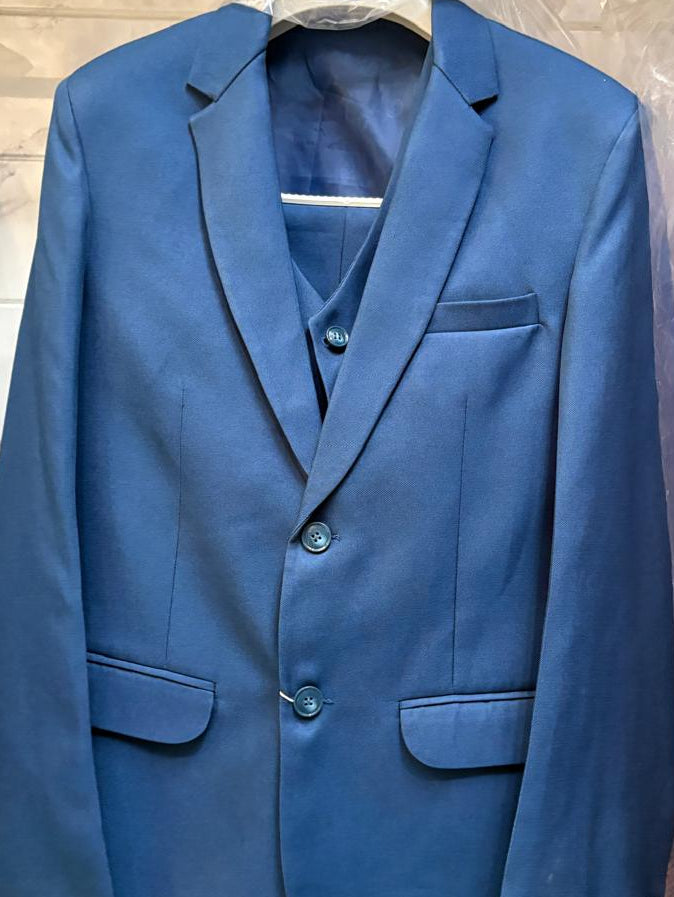Club AK Men's Premium Sky Blue 3 Piece Suit for Men